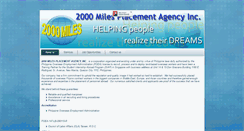 Desktop Screenshot of 2000miles.org